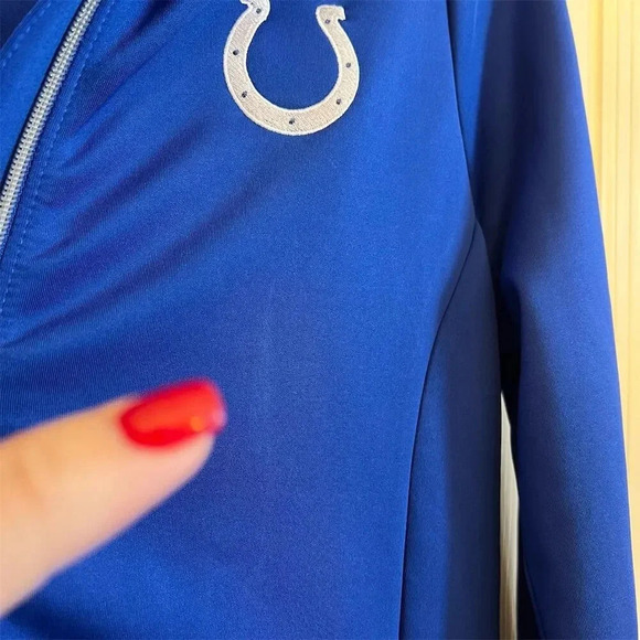 Antigua Women's Indianapolis Colts Full-Zip Jacket Blue Size L NFL Sports - Picture 2 of 13